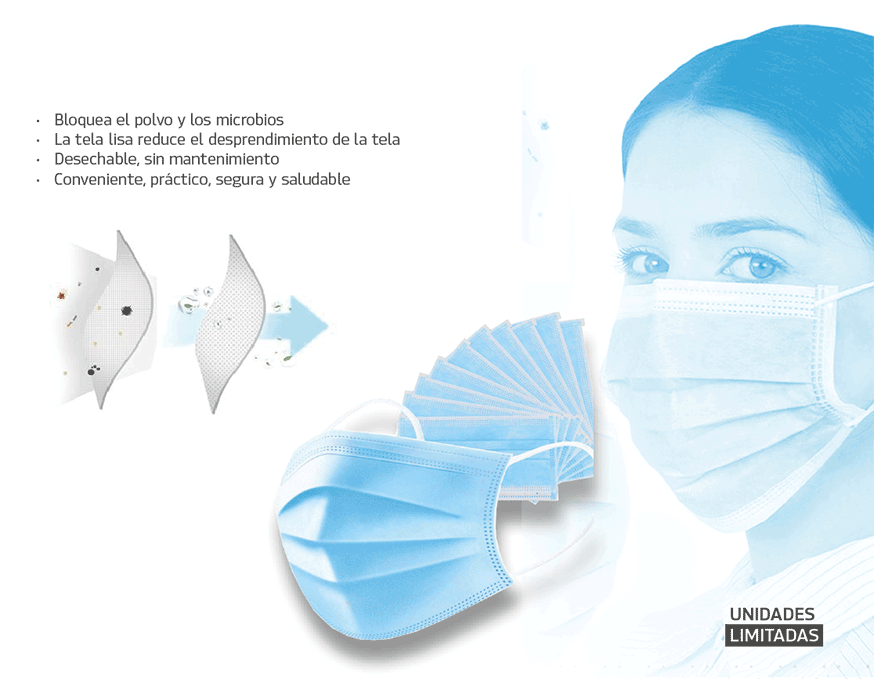 Mascarillas desechables medical next
