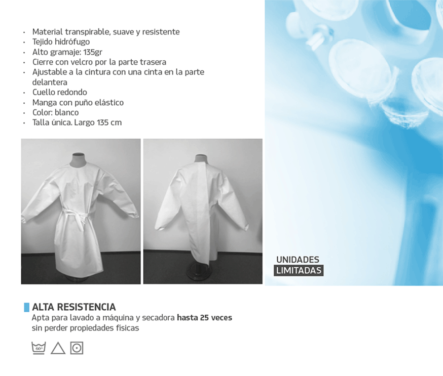 batas reutilizables Medical Next